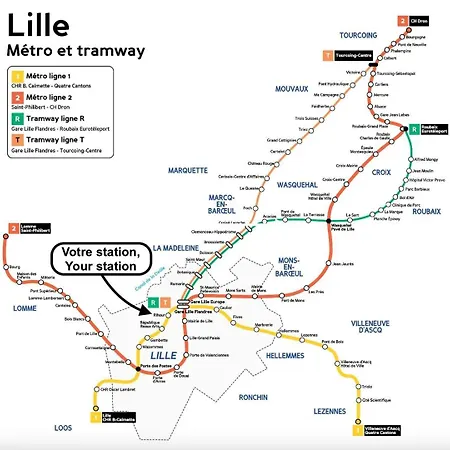 Vieux-lille/hypercentre: Lovely Equipped 公寓 *